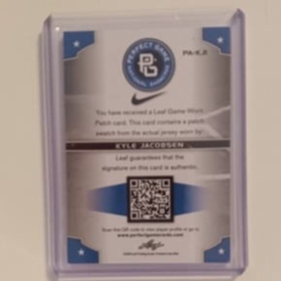 Kyle Jacobsen 10/15 Auth Sig & Game Worn Patch Leaf #PA-KJI - Picture 3 of 6